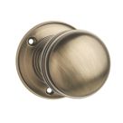 Designer Levers Ringed Mortice Door Knob Pair Antique Brass 64mm