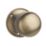 Designer Levers Ringed Mortice Door Knob Pair Antique Brass 64mm