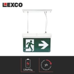 Lexco  Maintained or Non-Maintained Emergency LED Exit Light with Up, Down, Left & Right Arrow 2.2W 20lm