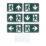 Lexco  Maintained or Non-Maintained Emergency LED Exit Light with Up, Down, Left & Right Arrow 2.2W 20lm