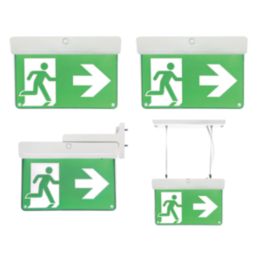 Lexco  Maintained or Non-Maintained Emergency LED Exit Light with Up, Down, Left & Right Arrow 2.2W 20lm