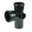 FloPlast  Push-Fit 92.5° Double Socket Branch Black 110mm