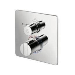 Ideal Standard Concept Easybox Concealed Dual Outlet Thermostatic Chrome Bath & Shower Mixer Valve With Diverter