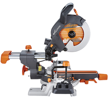 Save up to €93 on these Evolution 255mm  Single Bevel  Mitre Saws