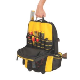  Stanley Tool Backpack, Black, One Size : Clothing