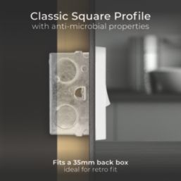 British General 900 Series 13A Switched Fused Spur with LED White