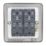 Hager Sollysta WRPS22BSW 10AX 2-Gang 2-Way Light Switch  Brushed Steel with White Inserts