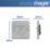 Hager Sollysta WRPS22BSW 10AX 2-Gang 2-Way Light Switch  Brushed Steel with White Inserts