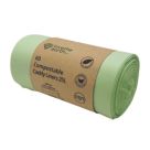 L-PRO Love The Earth Light Green Compostable Caddy Liners 25Ltr 60 Pack