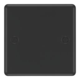 LAP  1-Gang Blanking Plate Matt Black