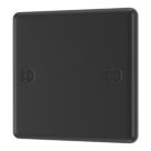 LAP  1-Gang Blanking Plate Matt Black