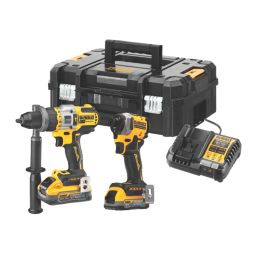 DEWALT DCK2052H1E1T-GB 18V 2 x 1.7 / 5.0Ah Li-Ion PowerStack Brushless Cordless Twin Kit