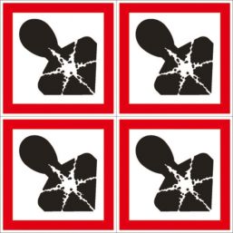 Essentials  Health Hazard GHS Labels (Sheet) 100mm x 100mm