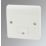 MK Logic Plus 13A Unswitched Fused Spur & Flex Outlet  White