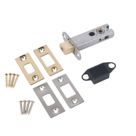 Smith & Locke Electro Brass/Satin Chrome Tubular WC Dead Bolt 76mm Case - 56mm Backset