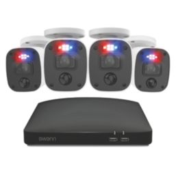 Swann SWDVK-858804MQ1TB-EU 1TB 8-Channel 4K Wired DVR Security System & 4 x 4K Indoor & Outdoor Cameras