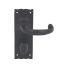 Smith & Locke Regal LoB WC Door Handles Pair Antique Black