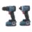 Erbauer  18V 2 x 2.0Ah Li-Ion EXT Brushless Cordless Combi Drill & Impact Driver Twin Pack