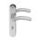 Cooke & Lewis Bourne Lever on Backplate Lockable Handle Pair Polished Chrome