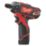 Milwaukee M12 BD-202C 12V 2 x 2.0Ah Li-Ion RedLithium  Cordless Sub-Compact Screwdriver