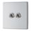 LAP  20A 16AX 2-Gang 2-Way Toggle Switch  Brushed Stainless Steel