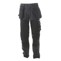 DEWALT Memphis Work Trousers Grey/Black 42" W 31" L