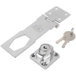 Smith & Locke Locking Hasp & Staple Chrome 115mm