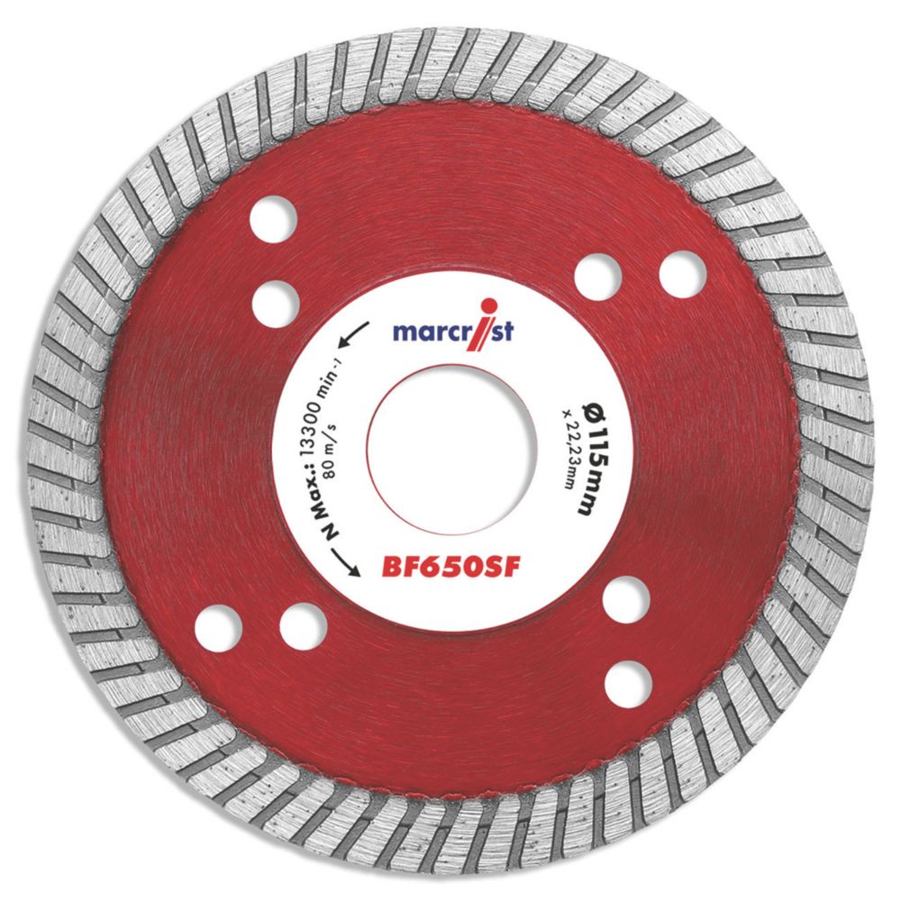 Marcrist BF650SF MultiMaterial Turbo Diamond Blade 115mm x 22.2mm