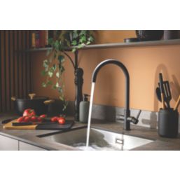 Abode Puria 3-Way Deck Mounted Filter Tap Matt Black