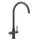 Abode Puria 3-Way Deck Mounted Filter Tap Matt Black