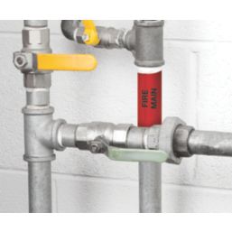 Essentials Fire Main Pipe Marking Tape Red 33m x 50mm