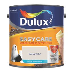 Dulux EasyCare Washable & Tough 2.5Ltr Nutmeg White Matt Emulsion  Paint