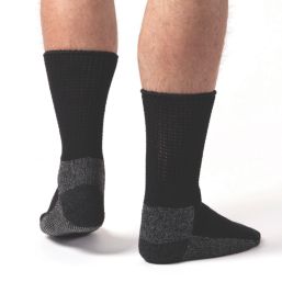 SockShop IOMI Footnurse Diabetic Socks Black 6-11 3 Pack