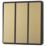 British General Evolve 20A 16AX 3-Gang 2-Way Light Switch  Satin Brass