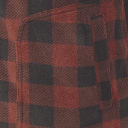 Site  Fleece Shirt Jacket Red/Black Small 35-37" Chest