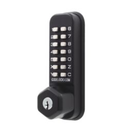 Codelocks  Push-Button Lock & Mortice Latch with Code-Free Mode 52mm Matt Black