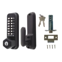 Codelocks  Push-Button Lock & Mortice Latch with Code-Free Mode 52mm Matt Black