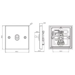 Knightsbridge  10AX 1-Gang 2-Way Light Switch  Antique Brass