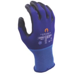 MCR Safety Contour Air General Handling Gloves Blue/Black Large 1 Pair