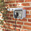 LAP  IP66 13A 2-Gang DP Weatherproof Outdoor Switched Socket