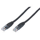 Philex Black Unshielded RJ45 Cat 6 Ethernet Cable 5m