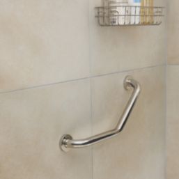 Glomma Angled Household Grab Rail Polished Chrome 462mm