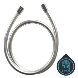 Swirl  Smooth Shower Hose Chrome 10mm x 1.75m