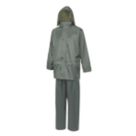 Site Gambrill Water-Repellent Rain Suit Green Medium 50" Chest