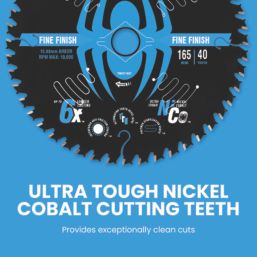 Spyder Tarantula Wood/Chipboard/MDF Fine Circular Saw Blade (20A) 165mm x 20mm 40T