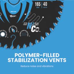 Spyder Tarantula Wood/Chipboard/MDF Fine Circular Saw Blade (20A) 165mm x 20mm 40T