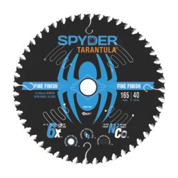Spyder Tarantula Wood/Chipboard/MDF Fine Circular Saw Blade (20A) 165mm x 20mm 40T