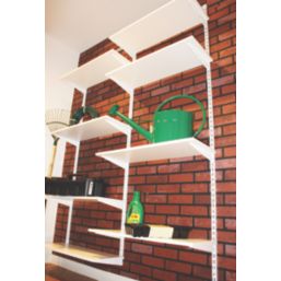 RB UK U-Brackets White 370mm x 13mm 10 Pack