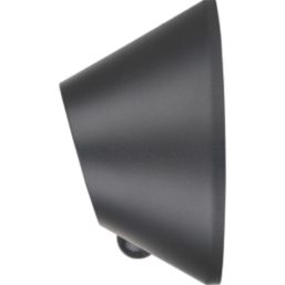 Luceco Carina Outdoor Oval LED Solar-Powered Bulkhead With PIR Sensor Black 470lm