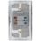British General Nexus Metal 45A 1-Gang DP Cooker Switch Polished Chrome with LED